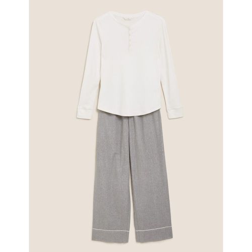 Cotton Pyjama Set grey - Marks & Spencer - Modalova