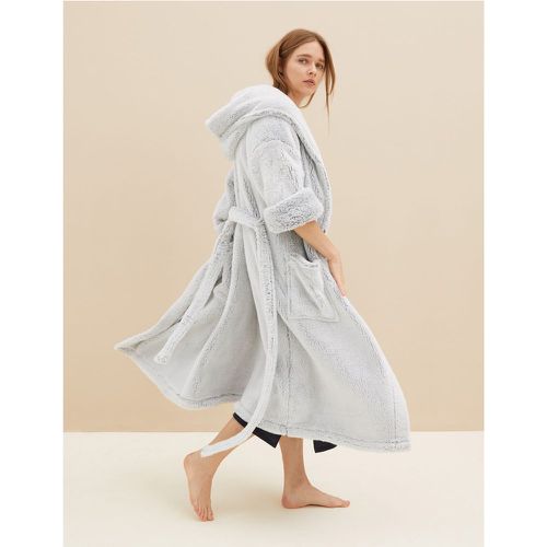 Hooded Dressing Gown grey - Marks & Spencer - Modalova