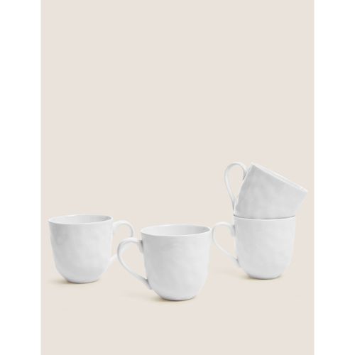 Set of 4 Artisan Mugs white - Marks & Spencer - Modalova