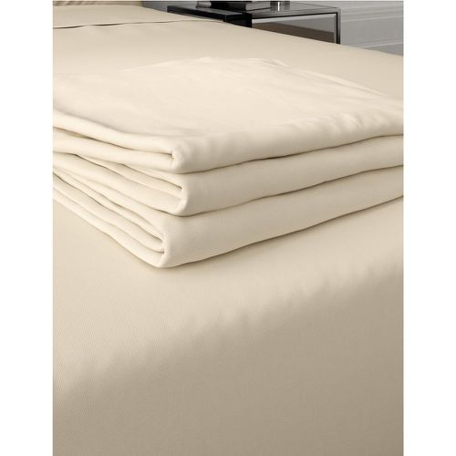 Egyptian Cotton 400 Thread Count Sateen Flat Sheet cream - Marks & Spencer - Modalova