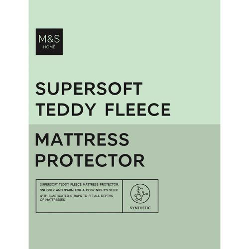 Teddy Fleece Mattress Protector cream - Marks & Spencer - Modalova