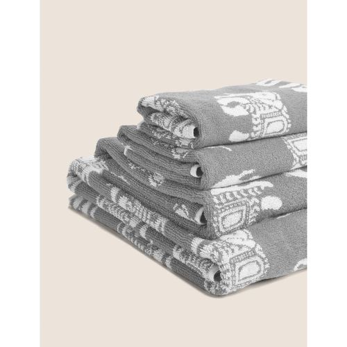 Priya Pure Cotton Elephant Towel - Marks & Spencer - Modalova