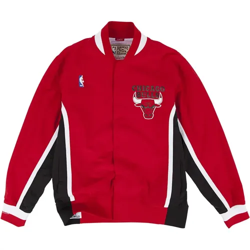 Authentische NBA Chicago Bulls Jacke - Mitchell & Ness - Modalova