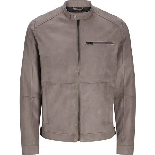 Giacca in pelle da moto Dylan - jack & jones - Modalova