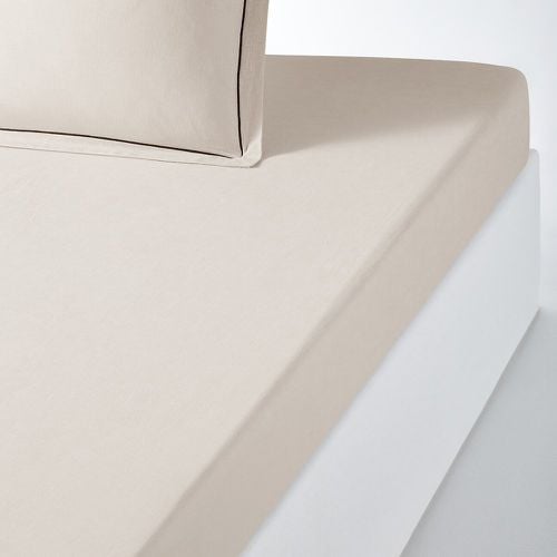 Metis Bourdon Cotton and Washed Linen Fitted Sheet - LA REDOUTE INTERIEURS - Modalova