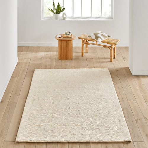 Diano Knit Effect Wool Rug - LA REDOUTE INTERIEURS - Modalova