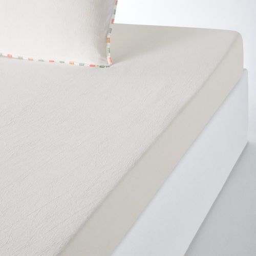 Neruda 100% Washed Cotton Fitted Sheet - LA REDOUTE INTERIEURS - Modalova