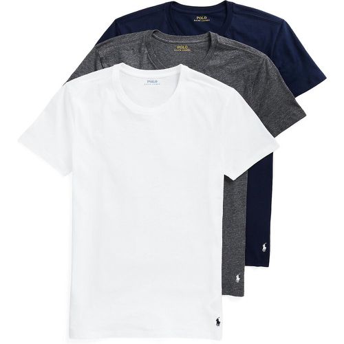 Pack of 3 T-Shirts with Crew Neck in Cotton - Polo Ralph Lauren - Modalova