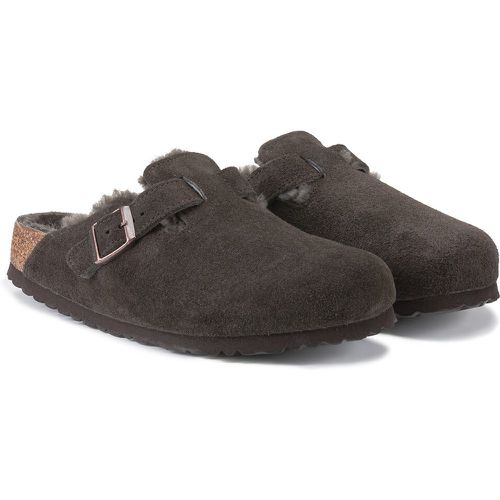 Boston VL/Fell Clogs in Suede with Faux Fur Lining - Birkenstock - Modalova