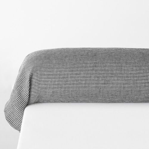 Linot Check Washed Linen Bolster Case - LA REDOUTE INTERIEURS - Modalova