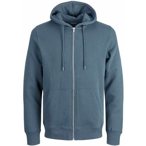 Star Basic Hoodie in Cotton Mix with Zip Fastening - jack & jones - Modalova