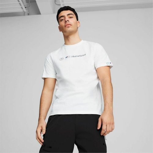 BMW Logo Print T-Shirt in Cotton with Short Sleeves - Puma - Modalova