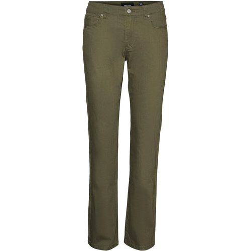 Cotton Mix Straight Trousers - Vero Moda - Modalova