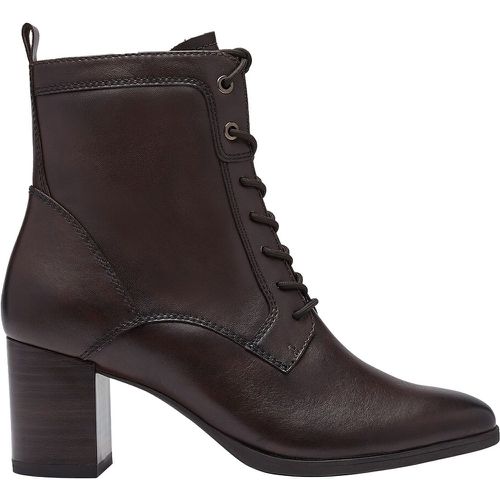 Lace-Up Ankle Boots with Heel in Leather - tamaris - Modalova