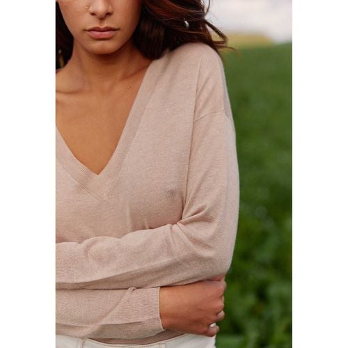 Melya Fine Knit Jumper with V-Neck - LA PETITE ETOILE - Modalova