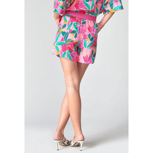 Printed Loose Fit Shorts with High Waist - LE TEMPS DES CERISES - Modalova