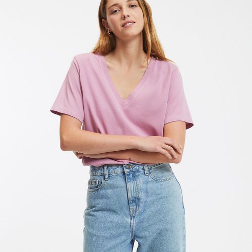 Loose Fit V-Neck T-Shirt with Short Sleeves - LA REDOUTE COLLECTIONS - Modalova