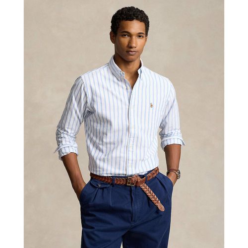 Striped Oxford Cotton Shirt with Embroidered Logo - Polo Ralph Lauren - Modalova