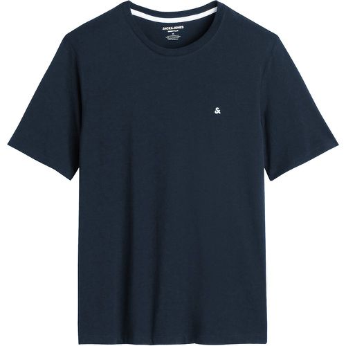 Cotton Chest Logo T-Shirt with Crew Neck - jack & jones - Modalova