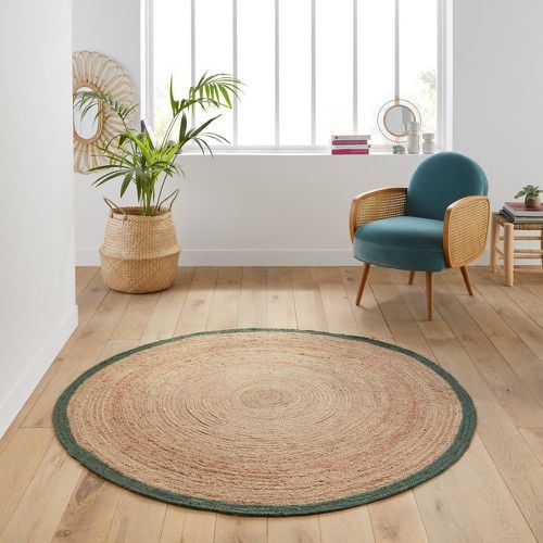 Aftas Border Round Jute Rug - LA REDOUTE INTERIEURS - Modalova