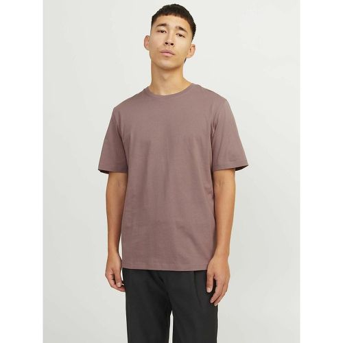 Organic Cotton T-Shirt with Crew Neck - jack & jones - Modalova