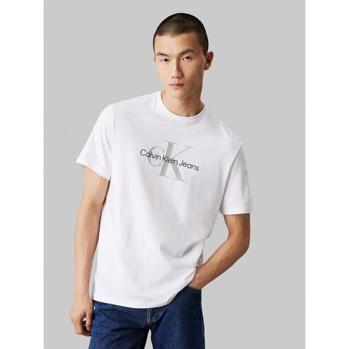 Hero Cotton Monogram T-Shirt with Crew Neck - Calvin Klein Jeans - Modalova