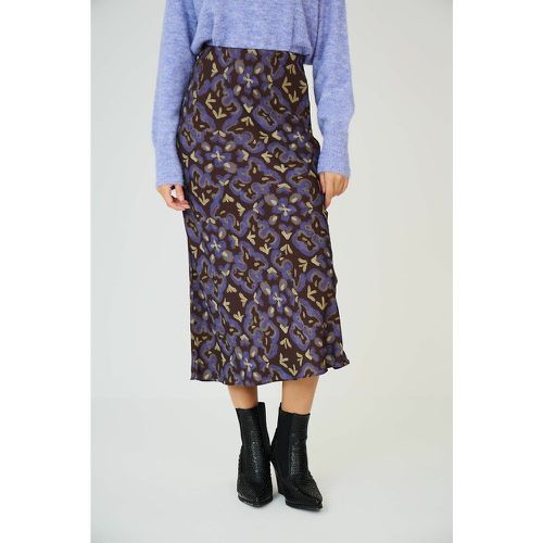 Printed Straight Midi Skirt in Cotton Mix - SEE U SOON - Modalova