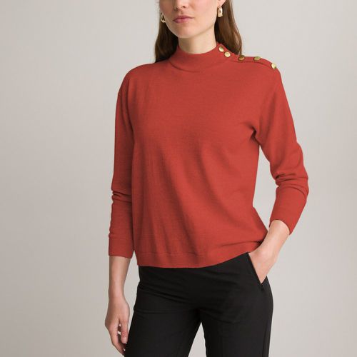 Wool Blend Jumper in Fine Knit with High Neck - Anne weyburn - Modalova