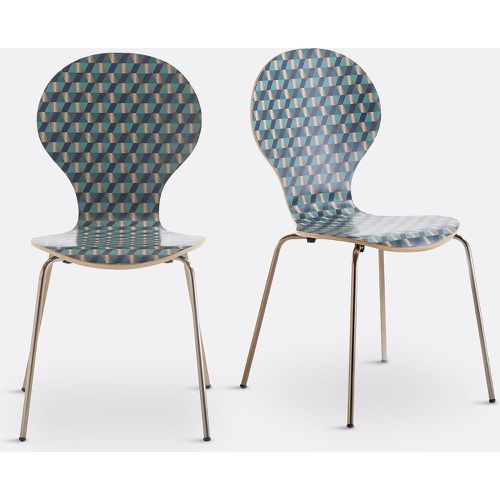 Set of 2 Watford Stackable Patterned Chairs - LA REDOUTE INTERIEURS - Modalova