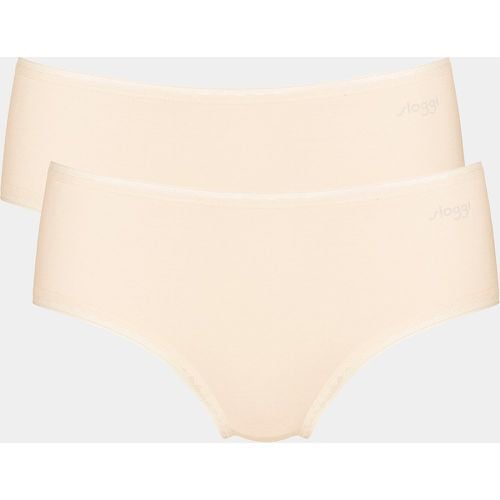 Pack of 2 Go Midi Knickers in Organic Cotton - Sloggi - Modalova