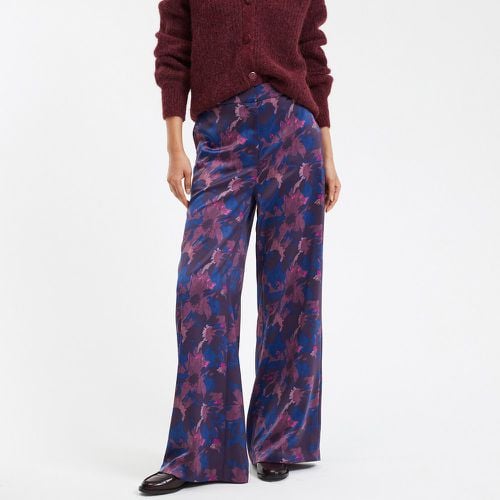 Satin Wide Leg Trousers in Floral Print, Length 31.5" - LA REDOUTE COLLECTIONS - Modalova