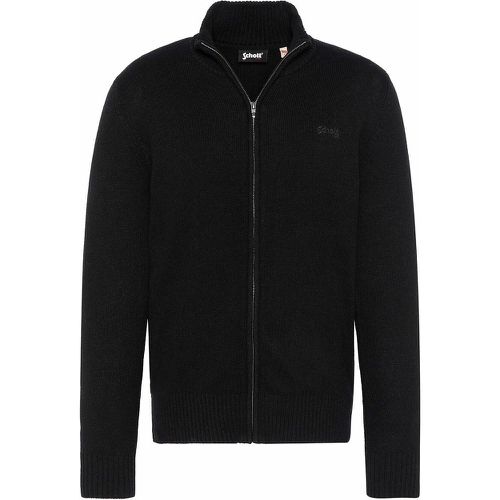 Lance3 Wool Mix Cardigan with Zip Fastening - Schott - Modalova