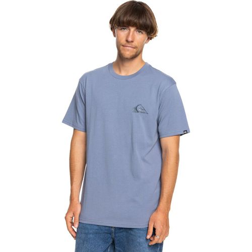 Small Logo T-Shirt in Cotton with Crew Neck and Short Sleeves - Quiksilver - Modalova