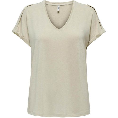 Sparkly V-Neck T-Shirt - Only - Modalova