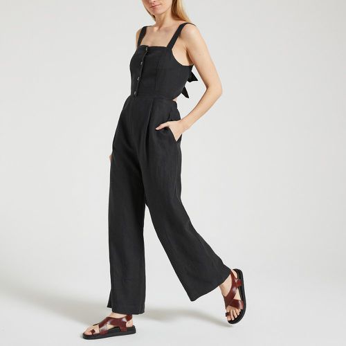 Verlin Linen Strappy Jumpsuit - Des Petits Hauts - Modalova