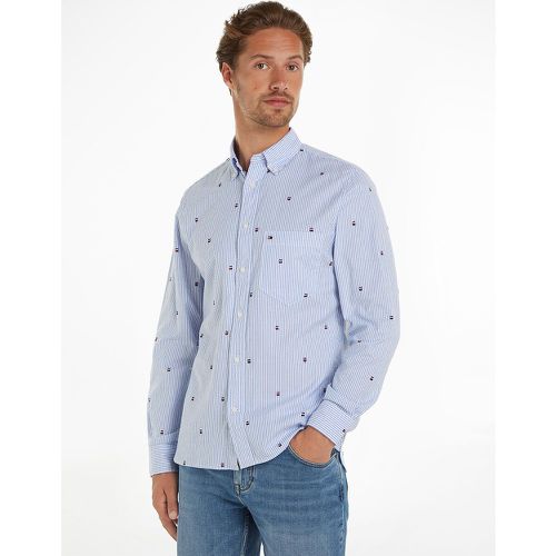 Cotton Woven Embroidered Shirt - Tommy Hilfiger - Modalova