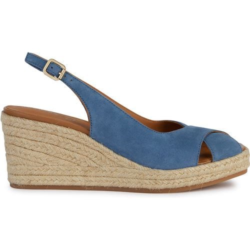 Panarea Breathable Wedge Sandals in Suede - Geox - Modalova