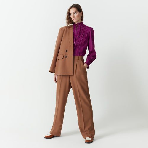 Wide Leg Trousers with Pleat Front, Length 31.5" - LA REDOUTE COLLECTIONS - Modalova