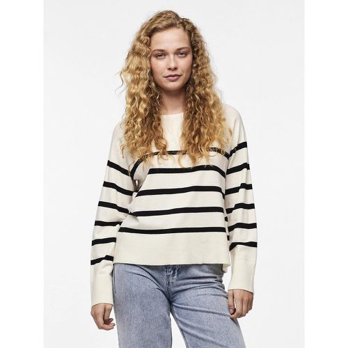 Striped Fine Knit Jumper - Pieces - Modalova