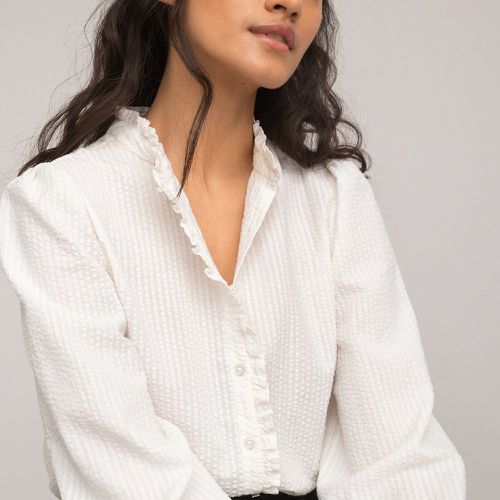 Cotton Victorian Collar Shirt with Long Sleeves - LA REDOUTE COLLECTIONS - Modalova