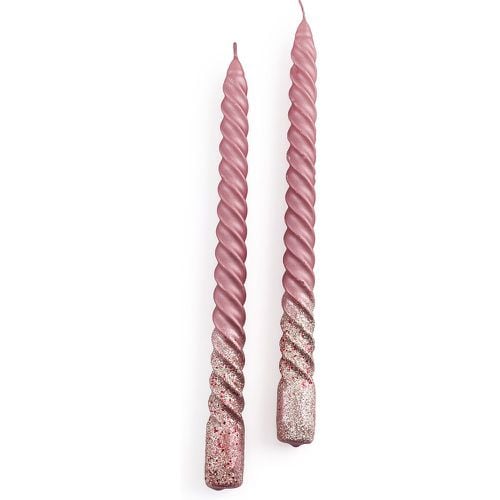 Set of 2 Caspar Glitter Twist Dinner Candles - LA REDOUTE INTERIEURS - Modalova