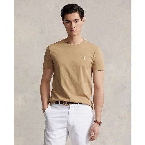 Jersey Cotton T-Shirt with Crew Neck - Polo Ralph Lauren - Modalova