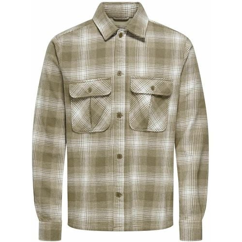 Checked Cotton Shacket - Only & Sons - Modalova