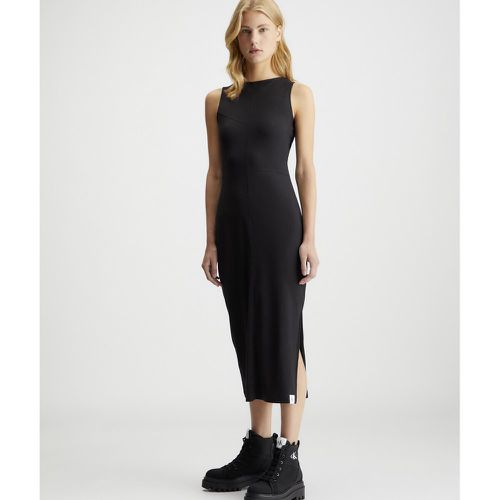 Cotton Sleeveless Maxi Dress with Crew Neck - Calvin Klein Jeans - Modalova