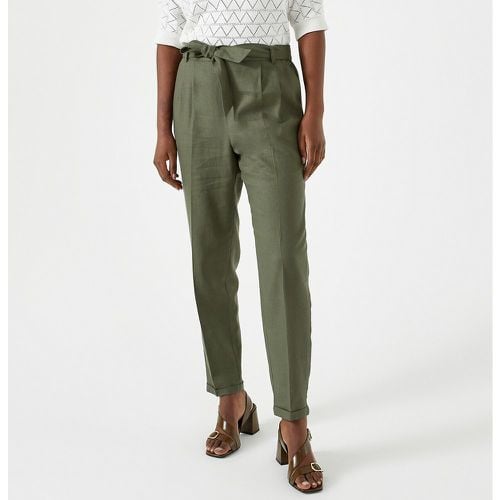 Linen Mix Joggers with Tie-Waist - Anne weyburn - Modalova