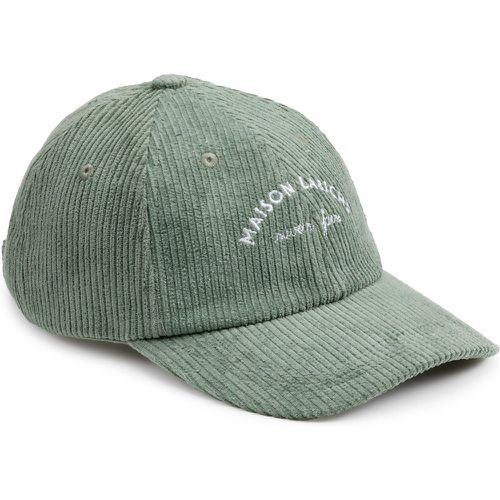 Unisex Beaumont Corduroy Cap with Text on Front - MAISON LABICHE - Modalova