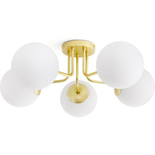 Moricio Brass and Opaline Glass Ceiling Light - LA REDOUTE INTERIEURS - Modalova