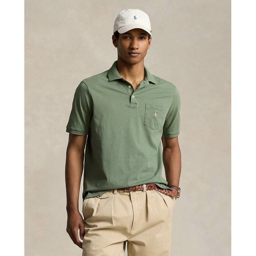 Cotton Jersey Polo Shirt with Embroidered Logo Pocket - Polo Ralph Lauren - Modalova