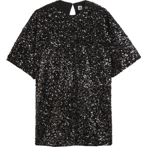 Recycled Sequin Mini Dress with Short Sleeves - LA REDOUTE COLLECTIONS - Modalova