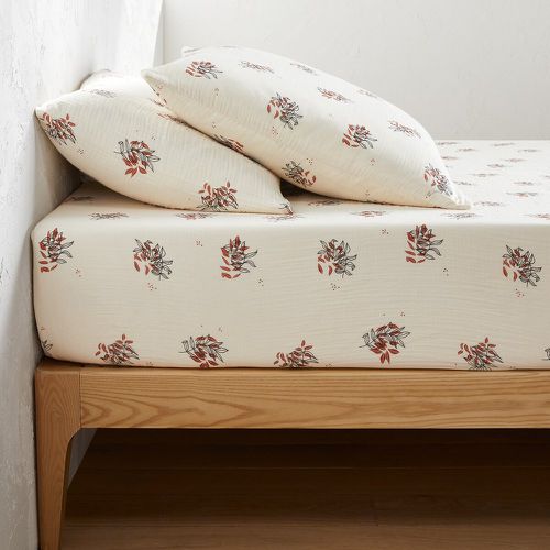 Monceaux 30cm High Floral 100% Cotton Muslin Fitted Sheet - LA REDOUTE INTERIEURS - Modalova